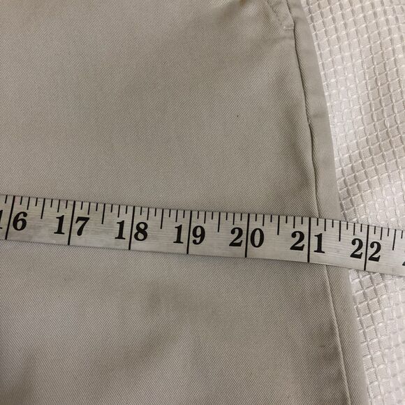 Lands End White Mid-Rise Straight Leg Chino Summer Pants w/Pockets Size 10 - Picture 6 of 15